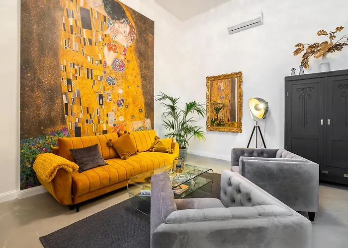 The Kiss - Luxurioeses Loft Am Naschmarkt Appartement